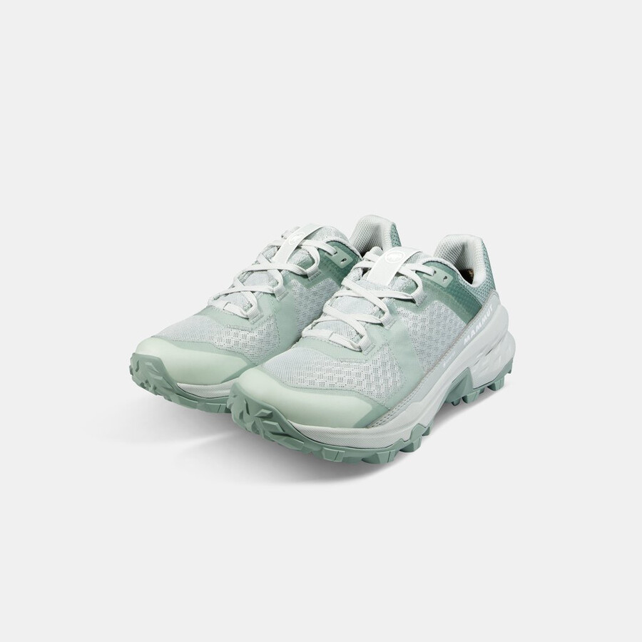girun ii low gtx damen silber-salbei-weiß